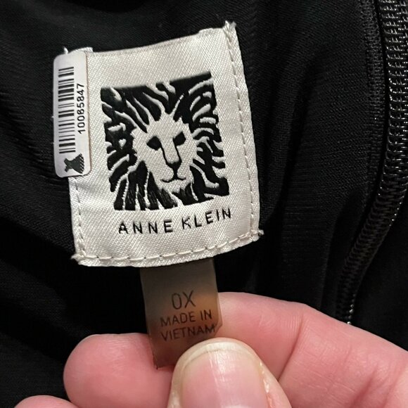 Anne Klein Color Block City Wrap Dress - Colorblock - Black Multi/Anne Black/Ann - Picture 4 of 5